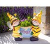 Dekorácia MagicHome, Včeličky držiac kvetináč, keramika, 42x19,5x37 cm