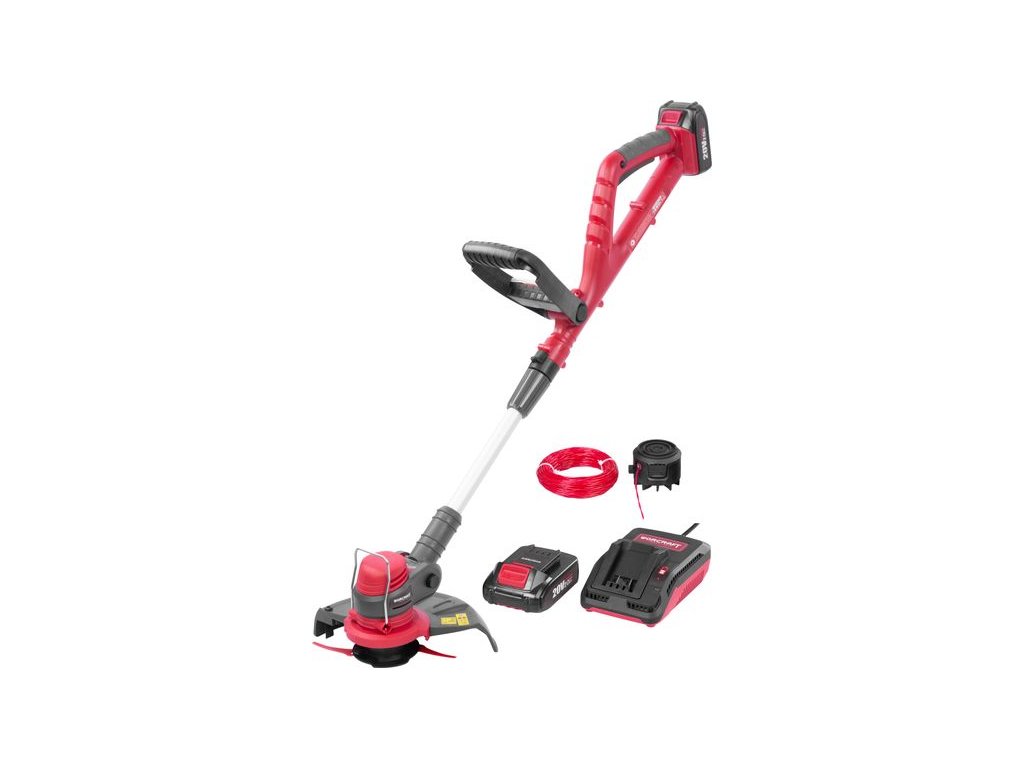 Vyžínač Worcraft CGT-S20LiSTA, set, 24 cm, 20V Li-ion, plus nylónová hlava, silón, aku a nabíjačka