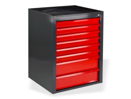 Dielenská skrinka 8-zásuvková antracit / červená Fernando Maxi