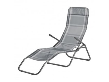 DEMA Plážové lehátko Virginia Beach, sivé