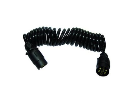 DEMA Prepojovací špirálový kábel pre prívesy, 2x zástrčka 7-pól