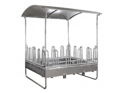 Štvorcové kŕmidlo pre dobytok s 18-timi kŕmnymi miestami Birmingham