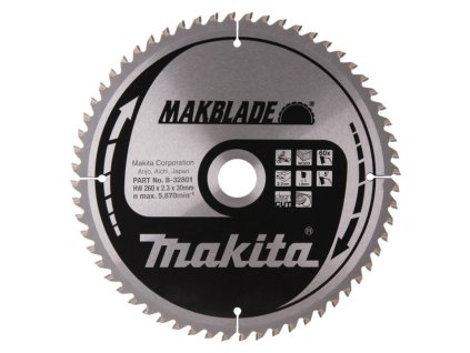 MAKITA KOTÚČ PILOVÝ 260 x 30 mm 60 z