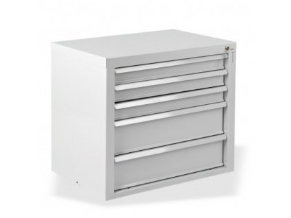 Dielenská skrinka 5-zásuvková Fernando, sivá