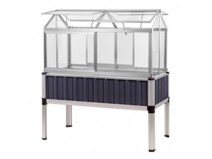 Vyvýšený záhon so skleníkovým nadstavcom Eden