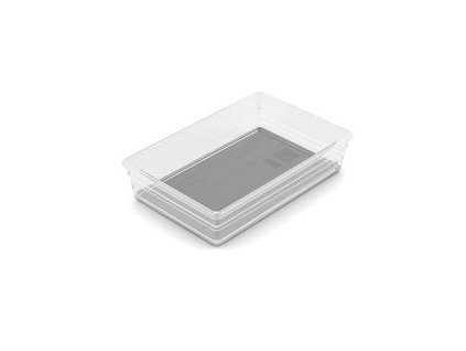 Organizér Curver® SISTEMO 7, priesvitný/sivý, 15,5x22,5x5 cm, do zásuvky