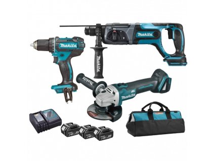 MAKITA Aku sada DGA504+DHR241+DDF482 Li-ion 18V  SERVIS EXCLUSIVE | Rozšírenie záruky na 3 roky zadarmo