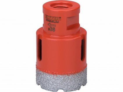Vrták korunkový diamantový do karbobrúsky, Ø38mm, EXTOL PREMIUM