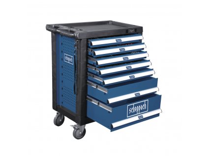 SCHEPPACH TW 1000 dielenský vozík s náradím, 7 zásuviek, 263 dielov + SERVIS EXCLUSIVE