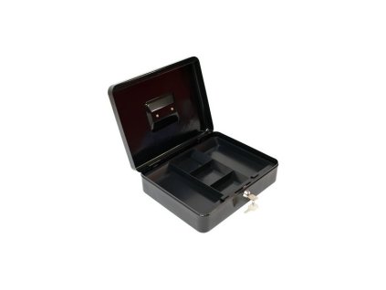 DEMA Kovová pokladnička 30x24x9 cm GKG, čierna