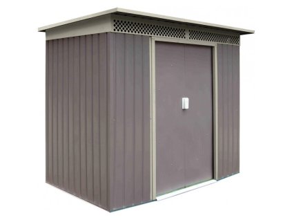 DEMA Kovový domček na náradie 2,4 qm Bristol, sivý