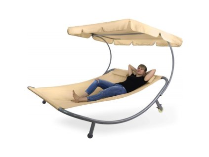 DEMA Dvojité lehátko Palma, béžové