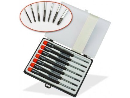 Skrutkovače na jemnú mechaniku 7-dielny set