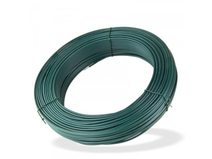 DEMA Viazací napínací drôt poplastovaný 3,8 mm, dĺžka 110 m, zelený