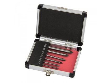 DEMA Vrtáky do obkladu a skla 3/4/5/6/8/10 mm, 6-dielna sada