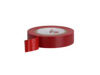 DEMA Elektrikárska izolačná páska 15mm / 10 m, červená, 10 ks