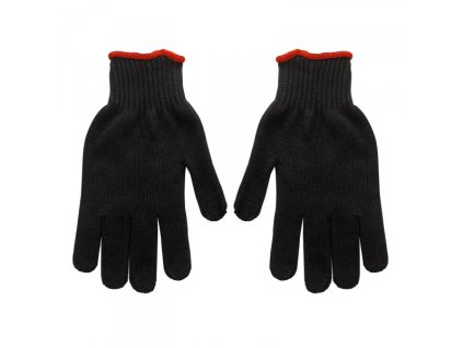 DEMA Pracovné rukavice pletené čierne, veľkosť 8