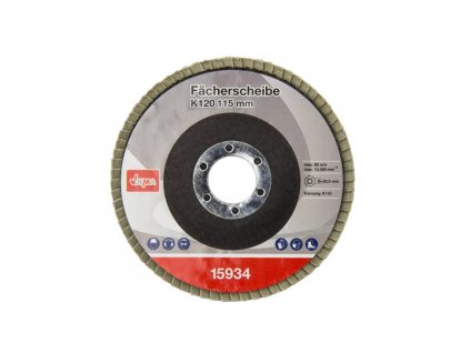 Lamelový vejárový brúsny kotúč 115 mm K120