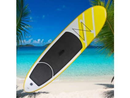 DEMA Stand-Up Paddleboard nafukovací s príslušenstvom do 110 kg, 305x81 cm, žltý