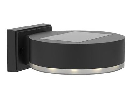 Lampa solárna, stena/plot, 2ks, 14x02x5,5cm