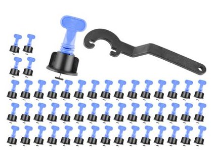 Sada nivelacna Strend Pro LS205, 1ks kľúč, 50 ks T medzerníkov, 50 ks klobúčikov