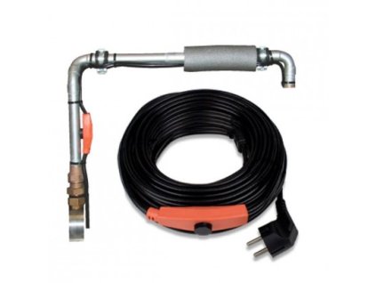 DEMA Vykurovací kábel na ochranu proti mrazom s termostatom 14 m