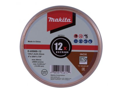 MAKITA D-65969-12 Rezný kotúč na nerez, 12ks