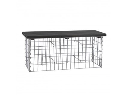 Gabionová lavička Wuppertal, antracitová