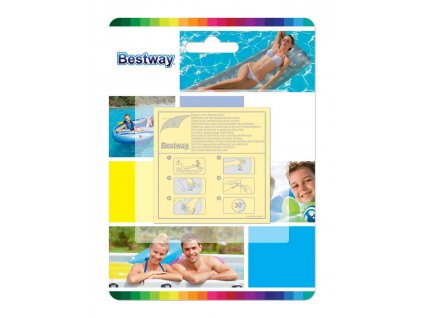 Sada Bestway® 62068, 65x65 mm, na opravu bazéna a nafukovačiek, 10 ks