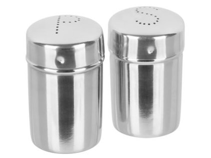 Set soľnička a korenička 5.5x 9 cm, nerezové