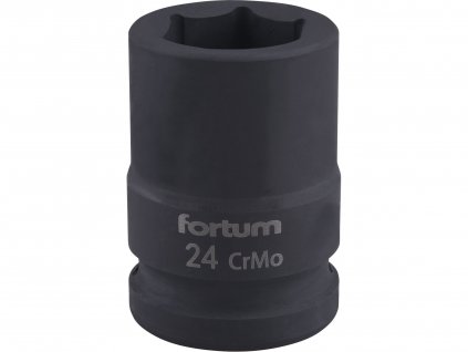 Hlavica nástrčná rázová, 24mm, 3/4”, FORTUM