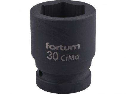 Hlavica nástrčná rázová, 30mm, 3/4”, FORTUM