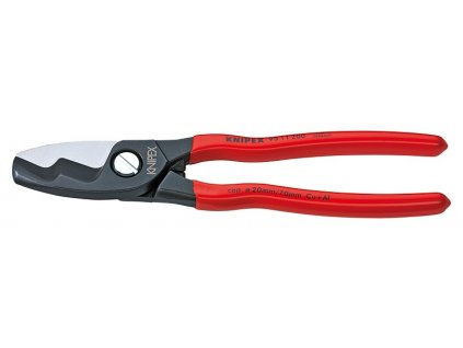 KNIPEX Káblové nožnice S dvojitým britom 200  SERVIS EXCLUSIVE