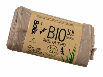 Vrecia na BIO odpad 10l, 20ks, 39x41cm