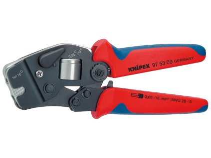 KNIPEX Samonastaviteľné čelné kliešte pre lisovanie káblových koncoviek 190 SERVIS EXCLUSIVE