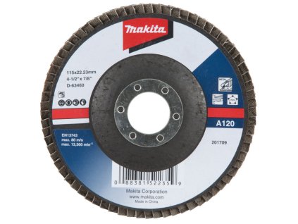 MAKITA KOTÚČ BRÚSNY 115x22,23 MM 10KS K120 (D-63460-10)