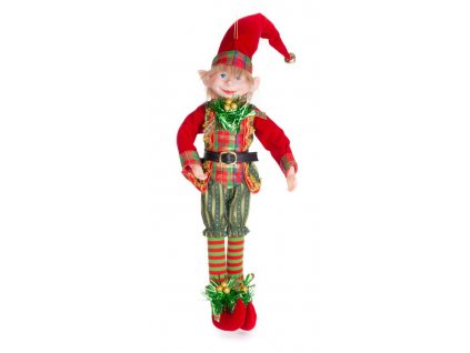 Dekorácia MagicHome Vianoce, Elf, závesný, 46 cm