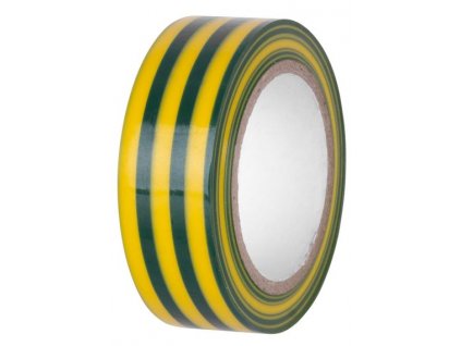 Páska E130YGR, zelenožltá, izolačná, lepiaca, 19 mm, L-10 m, PVC