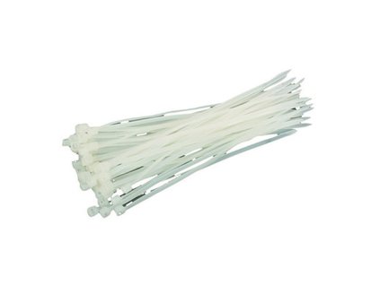 Páska sťahovacia Strend Pro CT66BW, 250x3,6 mm, 50 ks, biela, nylon, viazacia