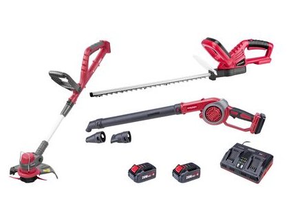 Set Worcraft WSET-05, S20Li ShareSYS, plotostrih, vyžínač, fúkár, nabíjačka, 2x 4.0 Ah akumulátor