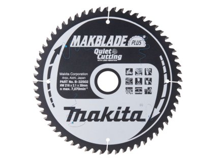MAKITA KOTÚČ PÍLOVÝ 216 x 30 mm 60 z