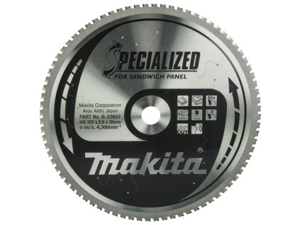 MAKITA KOTÚČ PÍLOVÝ SENDV.PAN. 355 x 30 mm 80z