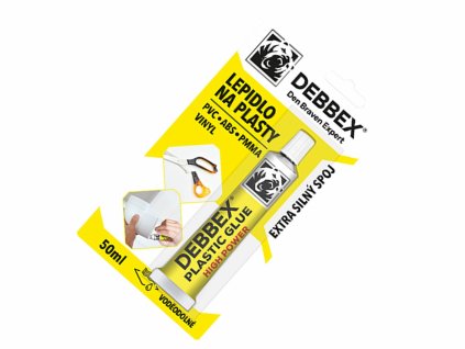 Lepidlo na plasty 50ml, bledožlté, Den Braven