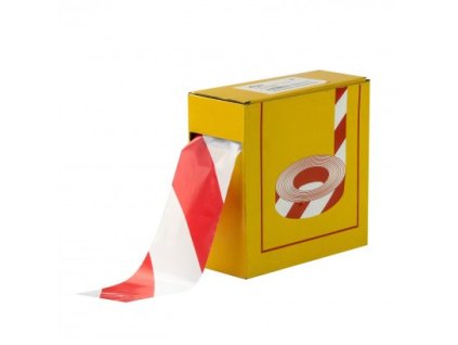 Páska výstražná 50 m červeno/biela