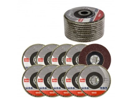 DEMA Lamelový vejárový brúsny kotúč 125 mm K40, 10 ks