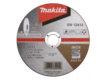 Makita B-12251 Rezný kotúč 150x1,6x22mm + VOUCHER - zľavový kupón