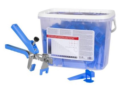 Sada nivelačná Strend Pro LS520, 100 ks 2,0 mm medzerníkov, 100x klinok + kliešte, StarterKIT