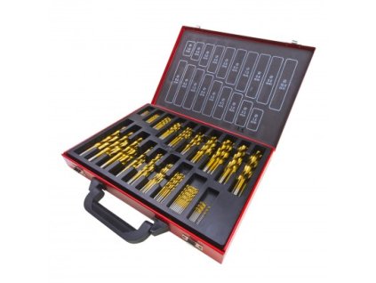 DEMA Vrtáky v kovovom kufríku, 170-dielna sada