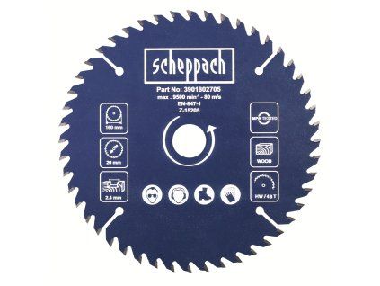 Scheppach pílový kotúč 160/20mm, 48z pre DIVAR 55