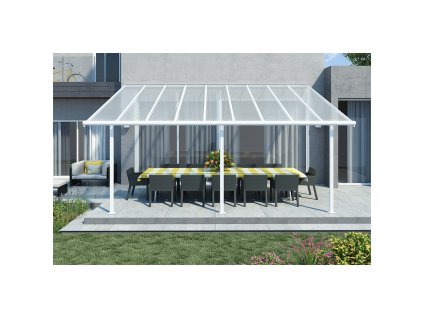 Palram Sierra 5400 biela 3 x 5,46 hliníková (montovaná) pergola